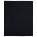 Vidaxl angepasstes Blatt Trikot 160x200 cm Baumwollschwarz