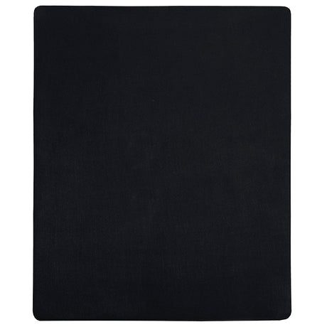 Vidaxl ausgestattete Blätter 2 St Jersey 180x200 cm Baumwollschwarz