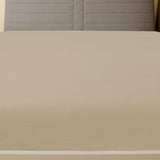 Vidaxl angepasstes Blatt Jersey 90x200 cm Baumwolltaupe