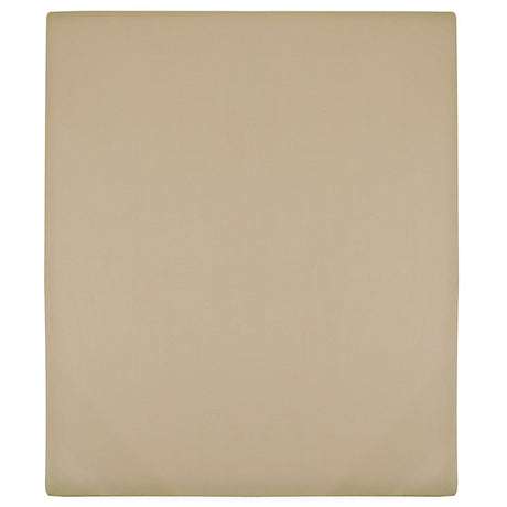 Vidaxl angepasstes Blatt Jersey 100x200 cm Baumwolltaupe