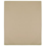 Vidaxl angepasstes Blatt Jersey 100x200 cm Baumwolltaupe