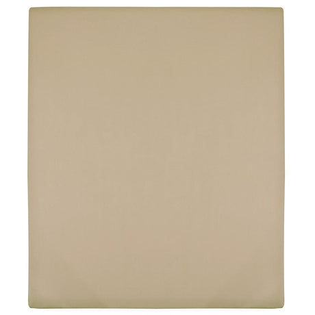 Vidaxl angepasstes Blatt -Trikot 160x200 cm Baumwolltaupe