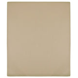 Vidaxl angepasstes Blatt Trikot 180x200 cm Baumwolltaupe