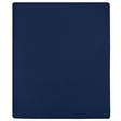 Vidaxl angepasstes Blatt Trikot 140x200 cm Baumwollmarineblau