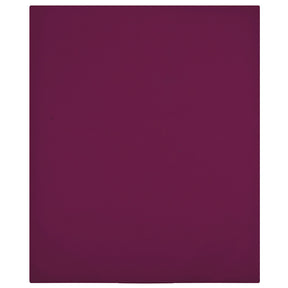 Vidaxl angepasstes Blatt Trikot 90x200 cm Baumwollbordeaux Rot