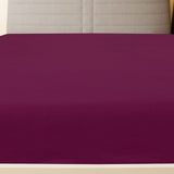 Vidaxl angepasstes Blatt Trikot 90x200 cm Baumwollbordeaux Rot