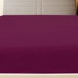 Vidaxl ausgestattete Blätter 2 St Jersey 90x200 cm Baumwollbordeaux rot