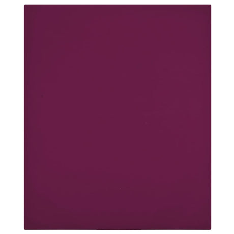Vidaxl angepasstes Blatt Jersey 100x200 cm Baumwollbordeaux rot