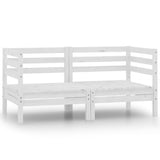 Vidaxl tuinhoekbanken 2 st massief grenenhout wit