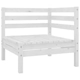 Vidaxl 4-delige loungeset massief grenenhout wit