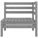 Vidaxl 4-delige loungeset massief grenenhout grijs