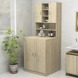 Vidaxl Waschmaschinenschrank Sonoma Oak -gelöscht