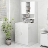 Vidaxl Waschmaschinenschrank Hoch -Gloss White