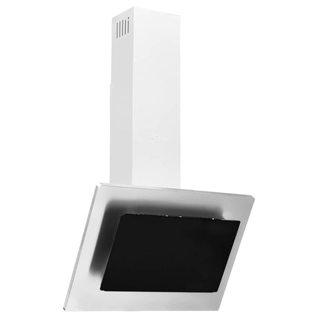 Vidaxx Wand-Dunstabzugshaube 60 cm Edelstahl gehärtetes Glas silberfarben
