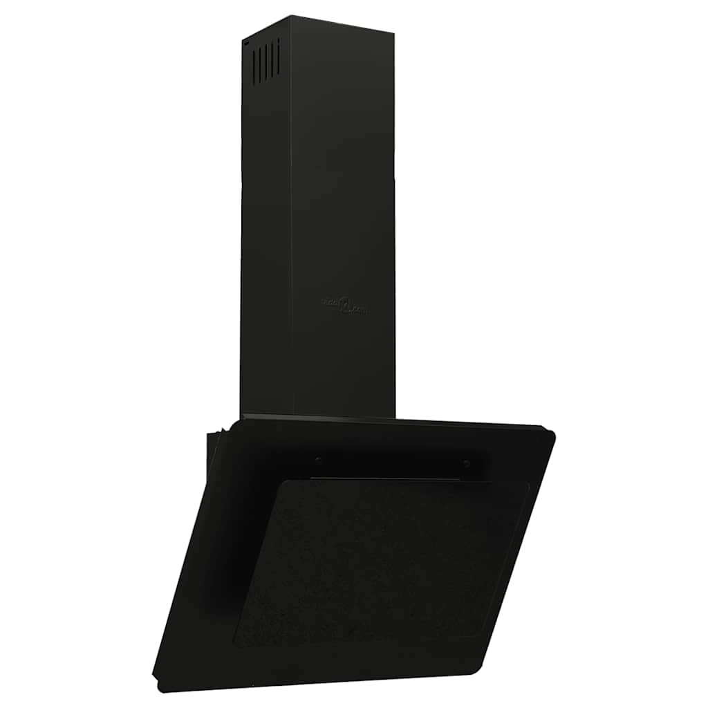 Vidaxl Wandextraktionshaube 60 cm Edelstahl und gehärtetes Glas schwarz