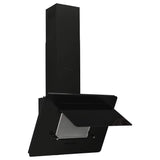 Vidaxl Wandextraktionshaube 60 cm Edelstahl und gehärtetes Glas schwarz