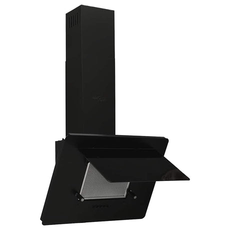 Vidaxl Wandextraktionshaube 60 cm Edelstahl und gehärtetes Glas schwarz