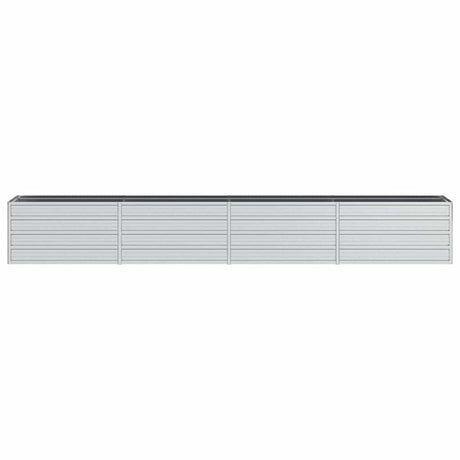 VIDAXL -Pflanzer eingefügt 320x40x45 cm verzinktes Stahl Silber