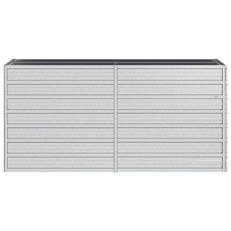 Vidaxl -Pflanzer erhöht 160 x 40 x 77 cm verzinktes Stahl Silber