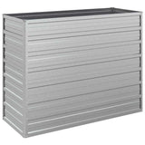 VIDAXL -Pflanzer erhoben 100 x 40 x 77 cm verzinktes Stahl Silber