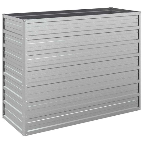 VIDAXL -Pflanzer erhoben 100 x 40 x 77 cm verzinktes Stahl Silber
