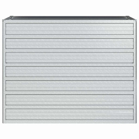 VIDAXL -Pflanzer erhoben 100 x 40 x 77 cm verzinktes Stahl Silber