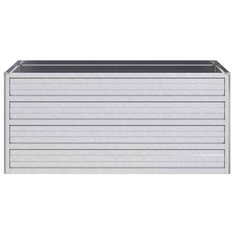 VIDAXL -Pflanzer erhoben 100 x 40 x 45 cm verzinktes Stahl Silber
