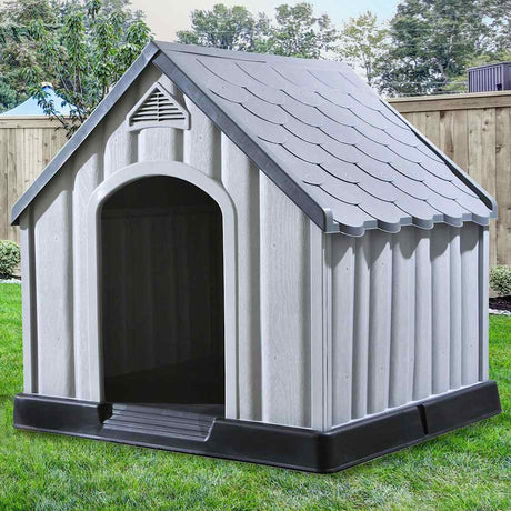 Vidaxl Hundedoft 92x87x91 cm Plastikgrau