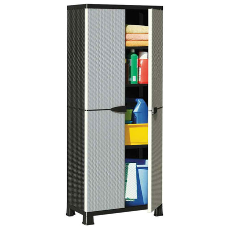 Vidaxl opbergkast 68x39x171,5 cm rattan ontwerp