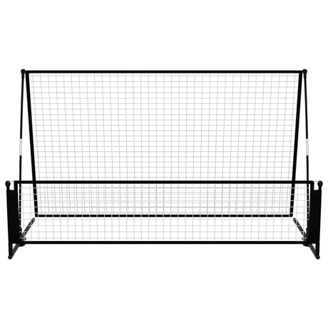 Vidaxl Football Rebounder-Fußballtor 2-in-1 202x104x120 cm Stahl