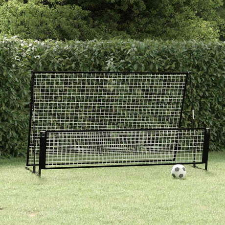 Vidaxl Football Rebounder-Fußballtor 2-in-1 202x104x120 cm Stahl