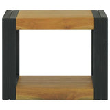 Vidaxl badkamerwandkast 45x45x35 cm massief teakhout