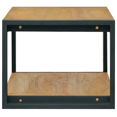 Vidaxl badkamerwandkast 90x45x35 cm massief teakhout