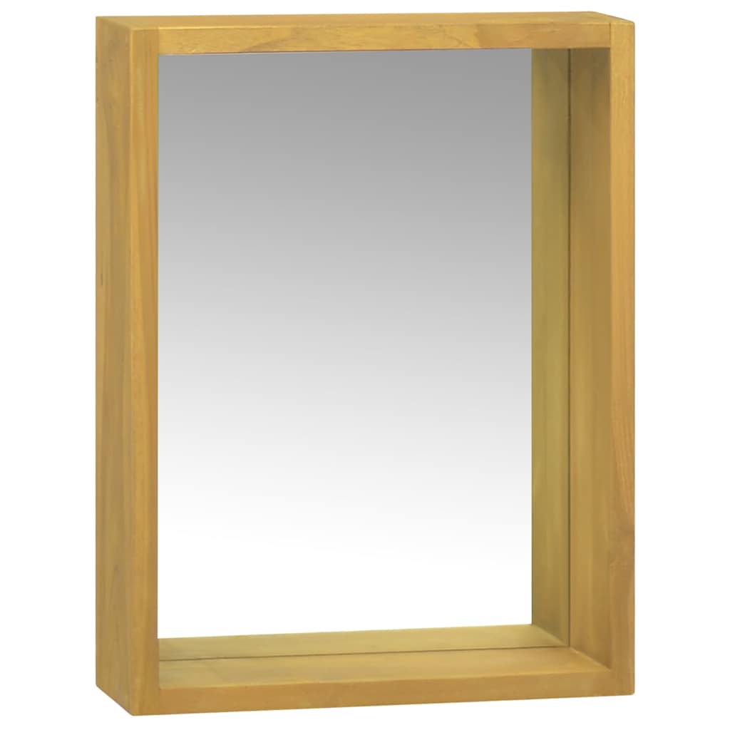Vidaxl spiegelkast 30x10x40 cm massief teakhout