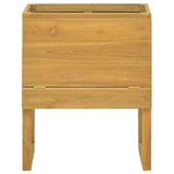 Vidaxl badkamerkast 60x40x75 cm massief teakhout