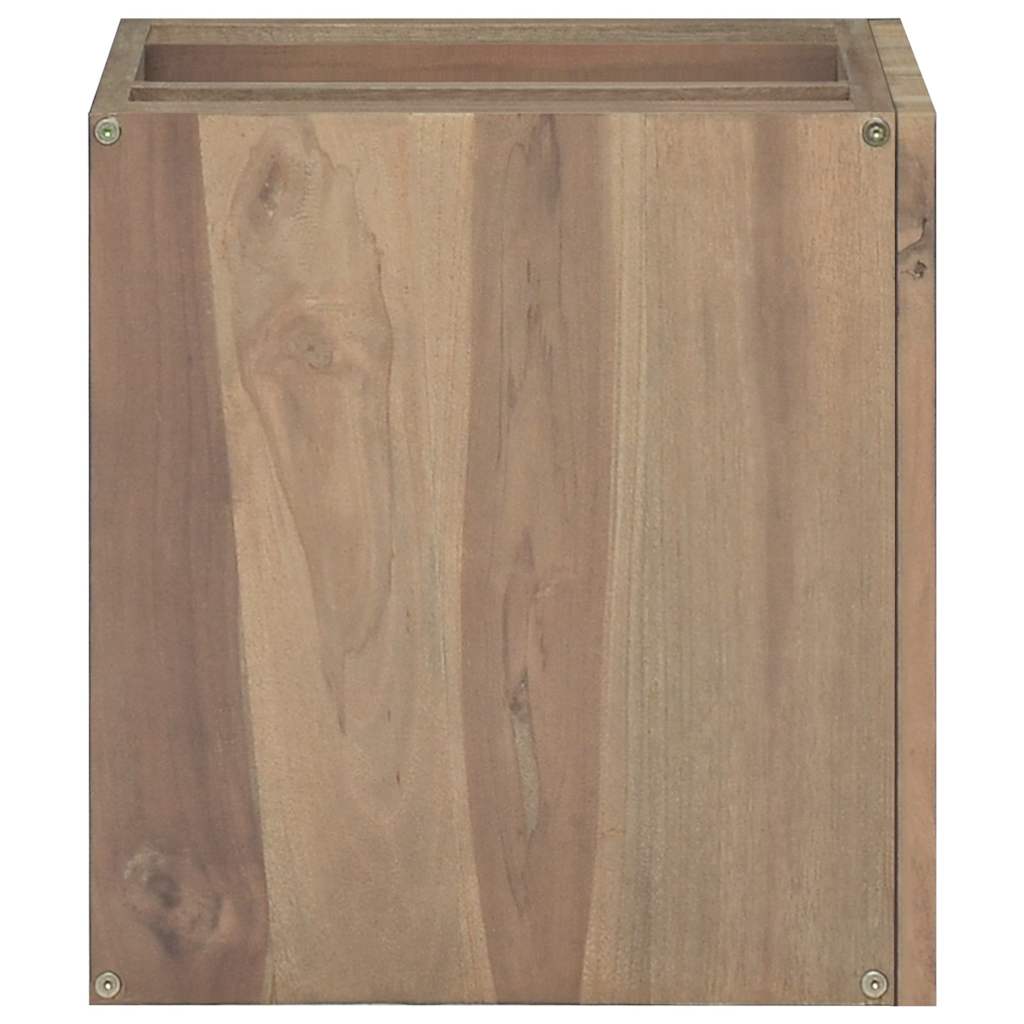 Vidaxl badkamerwandkast 46x25,5x40 cm massief teakhout
