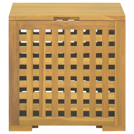 Vidaxl touwkist 40x40x40 cm massief teakhout