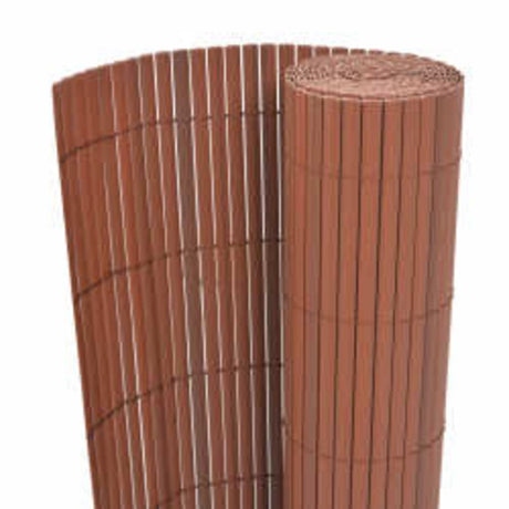 Vidaxx doppelseitiger Gartenzaun 90x400 cm braun
