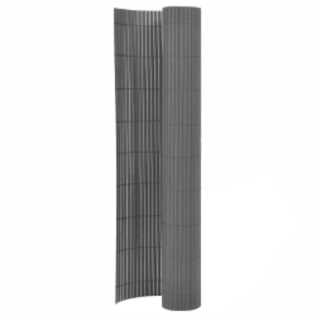 Vidaxl Gartenzäune doppelte 110 x 300 cm Grau