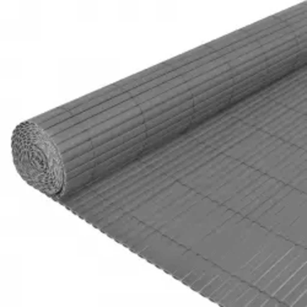 Vidaxx Gartenzaun doppelseitig 110x300 cm grau