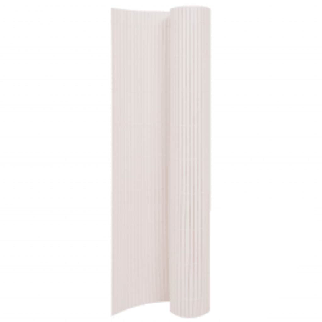 Vidaxl Gartenzäune doppelte 110 x 400 cm Weiß
