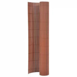 Vidaxl Gartenzäune doppelte 110 x 500 cm Braun