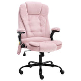 Vidaxl massagekantoorstoel fluweel roze