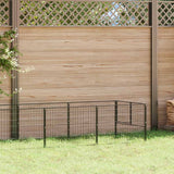 Vidaxl -Hund Kennel 5 m² Stahlschwarz