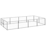 Vidaxxl Hundehütte 8 m² Stahl Silber