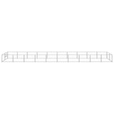 Vidaxl -Hundezwinger 20 m² Stahl Silberfarbe