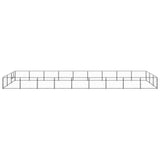 Vidaxl -Hund Kennel 27 m² Stahlschwarz