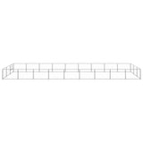Vidaxl -Hundezwinger 27 m² Stahl Silberfarbe