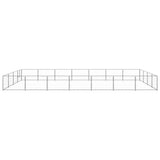 Vidaxl -Hundezwinger 28 m² Stahl Silberfarbe