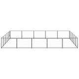 Vidaxl -Hundezwinger 25 m² Stahlschwarz